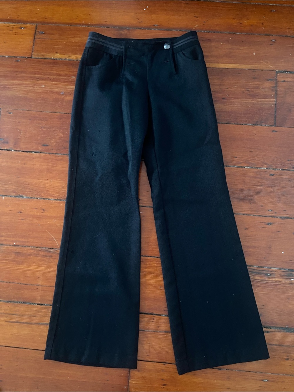 Vintage Rare John Varvatos x Converse Size 4 Wide Leg Boot Cut 100% Wool Pants